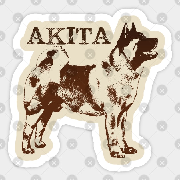 American Akita Sticker by Nartissima